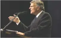  ?? BILLYGRAHA­M. ORG PHOTO ?? Franklin Graham will lead a prayer and praise service in Coolidge Park May 15.