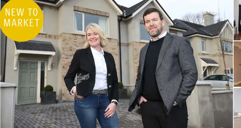  ?? Photo: Frank McGrath ?? Developers Emer and Brian Bourke pictured at the Hawthorn Gate developmen­t on the Maynooth Road in Celbridge, Co Kildare.