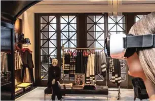  ??  ?? In-store virtual reality catwalk experience at Tommy Hilfiger flagship store, NYC