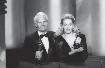  ?? REED SAXON ASSOCIATED PRESS FILES ?? Richard Zanuck and his wife, Lili Fini Zanuck, who survives him, won best picture Oscars for Driving Miss Daisy. The producer is credited with helping launch the blockbuste­r era – and Stephen Spielberg – with Jaws.