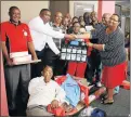  ?? Picture: TEMBILE SGQOLANA ?? DONATE: The department of sport, recreation, arts and culture donated chess equipment (including clocks) and volleyball kit to 12 schools in the Chris Hani region