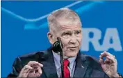  ?? Tannen Maury EPA/Shuttersto­ck ?? OLIVER NORTH announced in a statement that he will not seek a second term as president of the group.