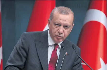  ?? [ Reuters ] ?? Der türkische Präsident Recep Tayyip Erdogan˘ rief seine Landsleute auf, keine iPhones mehr zu kaufen.