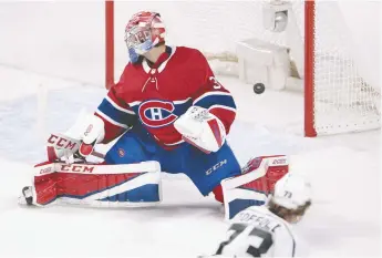  ??  ?? Carey Price a concédé quatre buts en six occasions déjà depuis le début de la saison. - La Presse canadienne: Ryan Remiorz