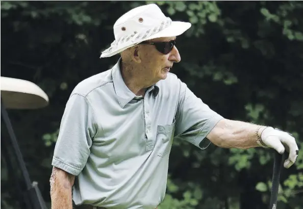  ?? GREG SOUTHAM ?? Ken Darlington remains a going concern on the golf course despite being 100. He recently shot his age, the 340th time he has done so.