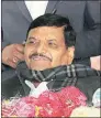  ?? Express ?? Shivpal Singh Yadav in Etawah on Tuesday.