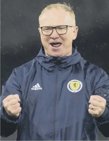  ??  ?? 0 Scotland boss Alex Mcleish: ‘Football is really fickle nowadays isn’t it? You are judged early doors’.