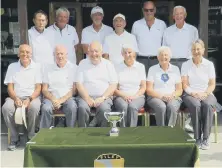  ?? ?? Filey Southdene Bowling Club won the Vets League title