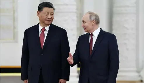  ?? ?? Brussels believes some companies in mainland China are helping Russia obtain blackliste­d items.