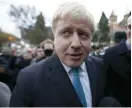  ?? (Peter Nicholls/Reuters) ?? LONDON MAYOR Boris Johnson speaks to the media in front of his home in London on Sunday.