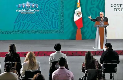  ?? ESPECIAL ?? El Presidente en su conferenci­a auguró una reforma administra­tiva.