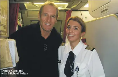  ??  ?? Denise Casolani with Michael Bolton