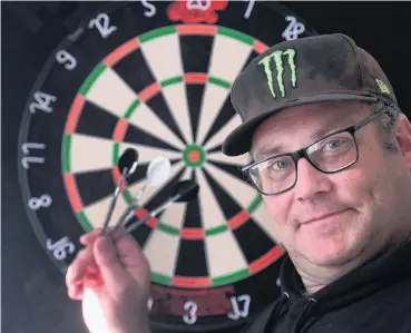  ?? PHOTO: STEPHEN JAQUIERY ?? Dart attack . . . Dale de GrootGreen has now been banned from Otago and Mosgiel darts clubs.