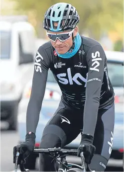  ?? Picture: AP. ?? Eve was not surprised when news of Chris Froome’s failed test emerged.