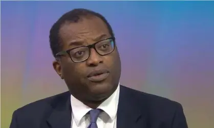  ?? Photograph: Sky News ?? Business minister Kwasi Kwarteng knocked back some of the claims in the Treasury document.