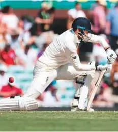  ?? Rex Features ?? England batsman James Vince survives an LBW appeal on the fourth day of the fifth Ashes Test in Sydney yesterday.