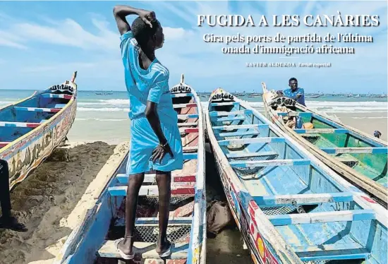  ?? XAVIER ALDEKOA ?? La platja de Kayar, al Senegal, és el punt de partida de molts dels immigrants que arriben a les Canàries.