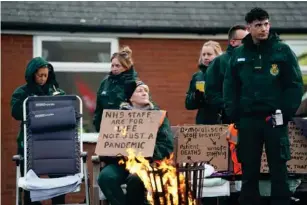  ?? (PA) ?? A mbulance workers have previously held strike action over pay and conditions