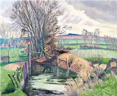  ??  ?? Looking after the countrysid­e: a scene at Wormingfor­d, Essex, by John Nash (1893-1977)