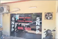  ??  ?? La oficina regional del SNPP que funciona en Quiindy.