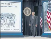  ?? EVAN VUCCI — THE ASSOCIATED PRESS FILE ?? President Joe Biden arrives in the South Court Auditorium on the White House complex in Washington to speak at an event to mark the start of monthly Child Tax Credit relief payments.