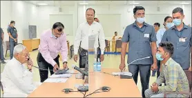  ?? SANTOSH KUMAR /HT PHOTO ?? Chief minister Nitish Kumar during his weekly “Janata Ka Darbar” programme in Patna on Monday.