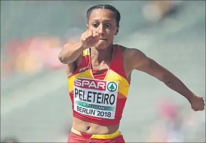  ?? FOTO: GETTY ?? Ana Peleteiro partirá en la final de triple salto con la segunda mejor marca del año entre todas las rivales