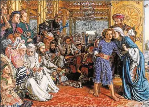  ??  ?? El hallazgo del Salvador en el templo, de William Holman Hunt. Museum &amp; Art Gallery de Birmingham