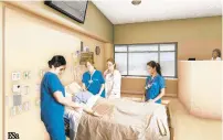  ?? COURTESY OF RIVERSIDE HEALTH ?? A rendering shows what the Dr. Brandon Rogers Simulation Lab at Riverside Regional Medical Center in Newport News would look like.