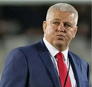  ??  ?? Wales coach Warren Gatland.