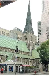  ??  ?? PHOTO D’ARCHIVES La cathédrale Christ Church recevra 500 000 $ afin de restaurer son clocher.