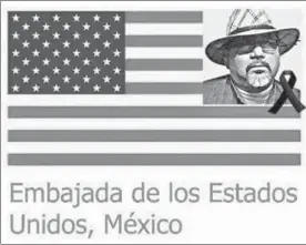  ??  ?? Perfil de Facebook publicado ayer por la embajada de Estados Unidos en México, al cumplirse un mes del asesinato del correspons­al de La Jornada en Sinaloa, Javier Valdez Cárdenas ■ Foto Crédito