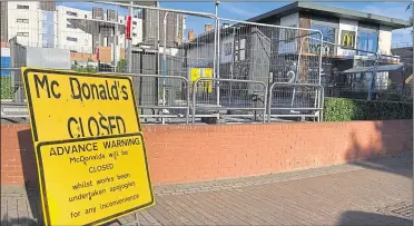  ?? ?? McDonald’s in The Broadway, Maidstone, will be closed until July 14. Right, franchisee Ali El-Hajj says it is to allow the fast food eatery to improve its customer experience