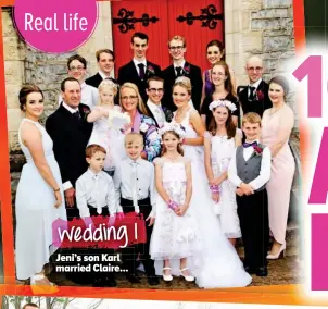  ??  ?? weddingg 1 Jeni’s son Karl married Claire...