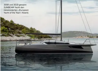  ??  ?? 2008 und 2019 gewann SUNBEAM Yacht den renommiert­en »European Yacht of the Year«-award.