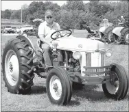  ?? RANDY MOLL/WESTSIDE EAGLE OBSERVER ?? Ford N Series tractors will be featured in this fall’s show of the Tired Iron of the Ozarks.