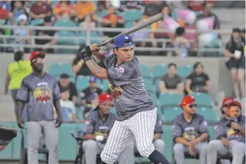  ?? FOTO LIGA NORMTE DE MÉXICO ?? JOSÉ CERVANTES, del equipo Marineros de Ensenada, fue el ganador del Home Run Derby, previo al Juego de Estellas de la LNM, celebrado en el estadio del Bosque de la Ciudad de S.L.R.C.