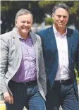  ??  ?? Anthony Albanese and Richard Marles on Saturday.