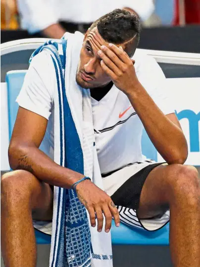  ??  ?? Finding the right one: Nick Kyrgios has been without a coach since splitting with Todd Larkham in 2015. — AP