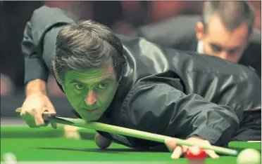  ??  ?? ON CUE: Ronnie O’Sullivan said he had found fluency in his play after struggling at another tournament recently