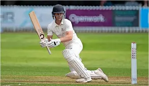  ?? PICTURE: Andrew Linnett Photograph­y ?? Bath Cricket Club’s Brad Porteous weighed in with 5-33 before agonisingl­y being trapped lbw for 99 during the win at Chippenham