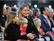  ?? MANUEL BALCE CENETA / AP 2017 ?? Vanessa Trump (center) and her husband Donald
Trump Jr. (right) attend an event with their children in November. Vanessa Trump opened an envelope Monday that contained white powder.