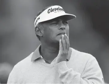  ?? GREGORY BULL/THE ASSOCIATED PRESS ?? A product that advertises ‘anabolic or growth stimulatio­n’ and ‘has been used in traditiona­l Chinese medicine for thousands of years’ should have set the alarm bells ringing for golfer Vijay Singh to avoid using it, Cam Cole writes.