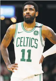  ?? Maddie Meyer / Getty Images ?? Celtics guard Kyrie Irving is expected to decline his player option and become a free agent.