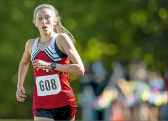  ?? Steph Chambers/Post-Gazette ?? Moon's Mia Cochran already is a two-time WPIAL and PIAA Class 3A cross country champion.