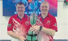  ?? ?? Hartlepool National Pairs Champions: Gary R Smith and Russell Bewick.