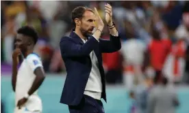  ?? Photograph: Tom Jenkins/The Guardian ?? Gareth Southgate says England can improve.