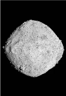  ??  ?? Imagem obtida em novembro deste ano pela Nasa mostra o asteroide Bennu