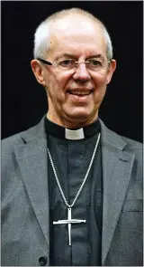  ?? ?? OPTIMISTIC: Archbishop Justin Welby