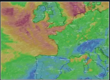  ??  ?? Un vent qui souffle d'ouest et à plus forte raison de sud sera toujours beaucoup plus favorable qu'un vent qui vient de l'est ou du nord.